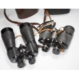 A pair of Ross of London binoculars in case and a pair of Prinzlux binoculars in case