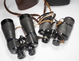 A pair of Ross of London binoculars in case and a pair of Prinzlux binoculars in case