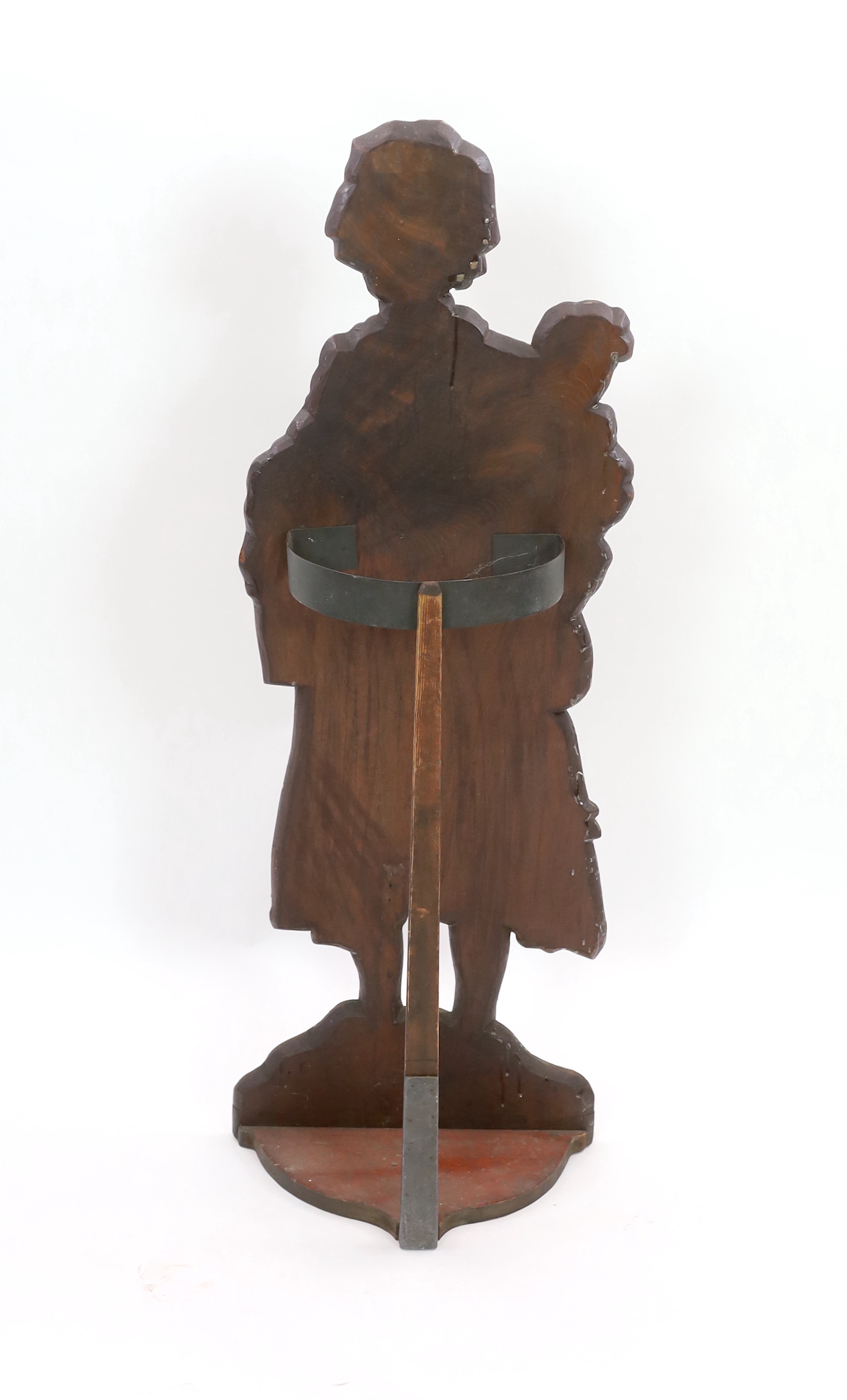 A painted figural painted dummy-board, 110cm high - Image 2 of 6