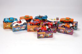 Ten boxed Matchbox Superfast 1-75 New series diecast vehicles, Including: 4; Pontiac Firebird, 5;