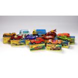 Eleven boxed Matchbox Superfast 1-75 series diecast vehicles, Including: 4; Gruesome Twosome, 7;