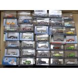 A collection of boxed 00 gauge 1:76 scale vehicles by Oxford Diecast and Corgi, including mainly