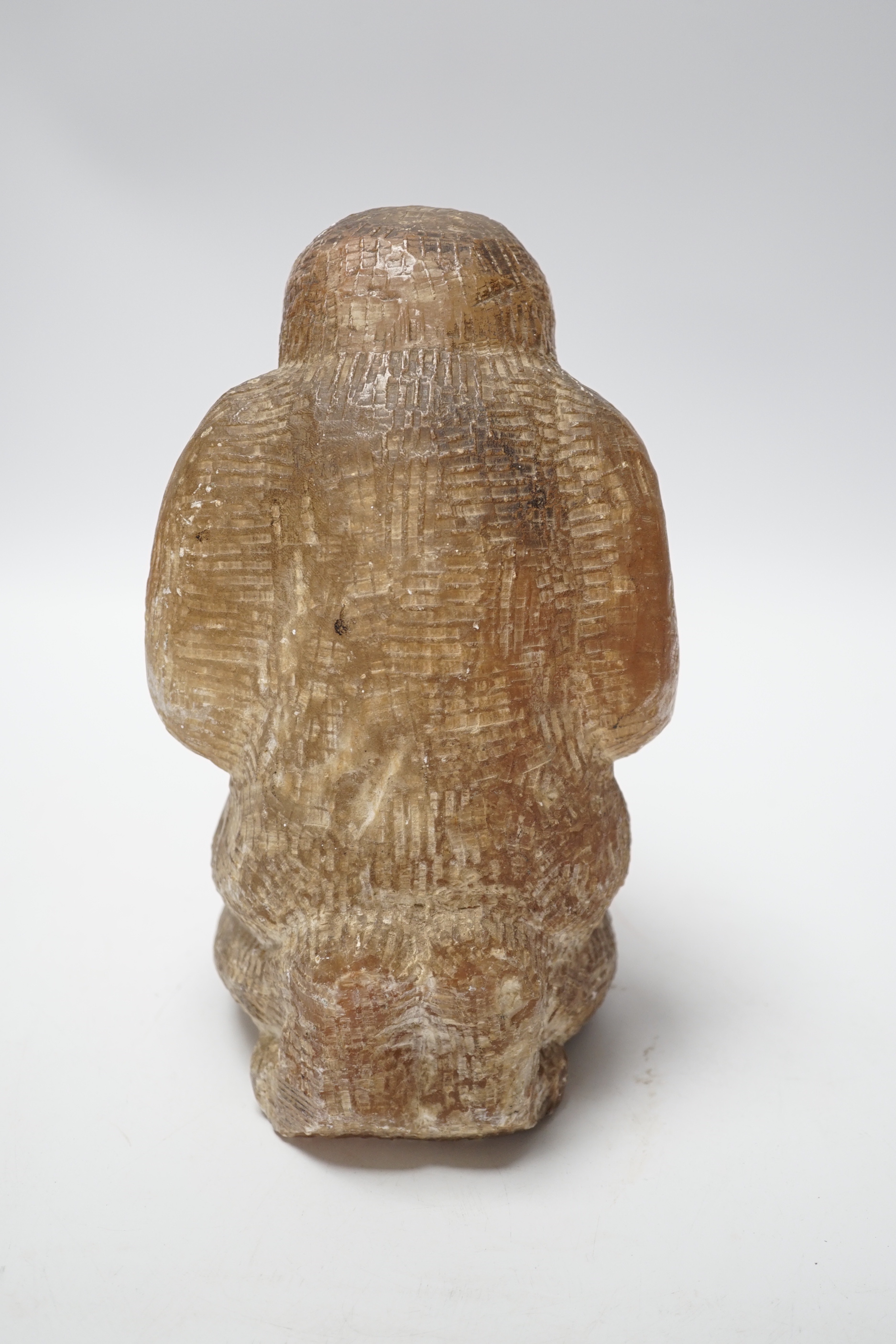 A soapstone Inuit carved figure, 22cm high - Image 6 of 6