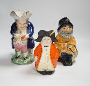 Eleven 19th and 20th century Toby jugs by Shorter, Royal Doulton, etc. highest 20.5cm