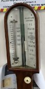 A Victorian Elliott & Son rosewood stick barometer, height 90cm