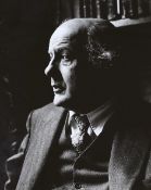 Mark Gerson, (b.1921). A vintage black and white photograph, Portrait of John Betjeman, signed by