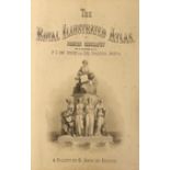 ° ° The Royal Illustrated Atlas, of Modern Geography ...pictorial engraved title and 74 coloured
