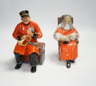 Two Royal Doulton figures, 'The Judge' and 'Past Glory', highest 20cm