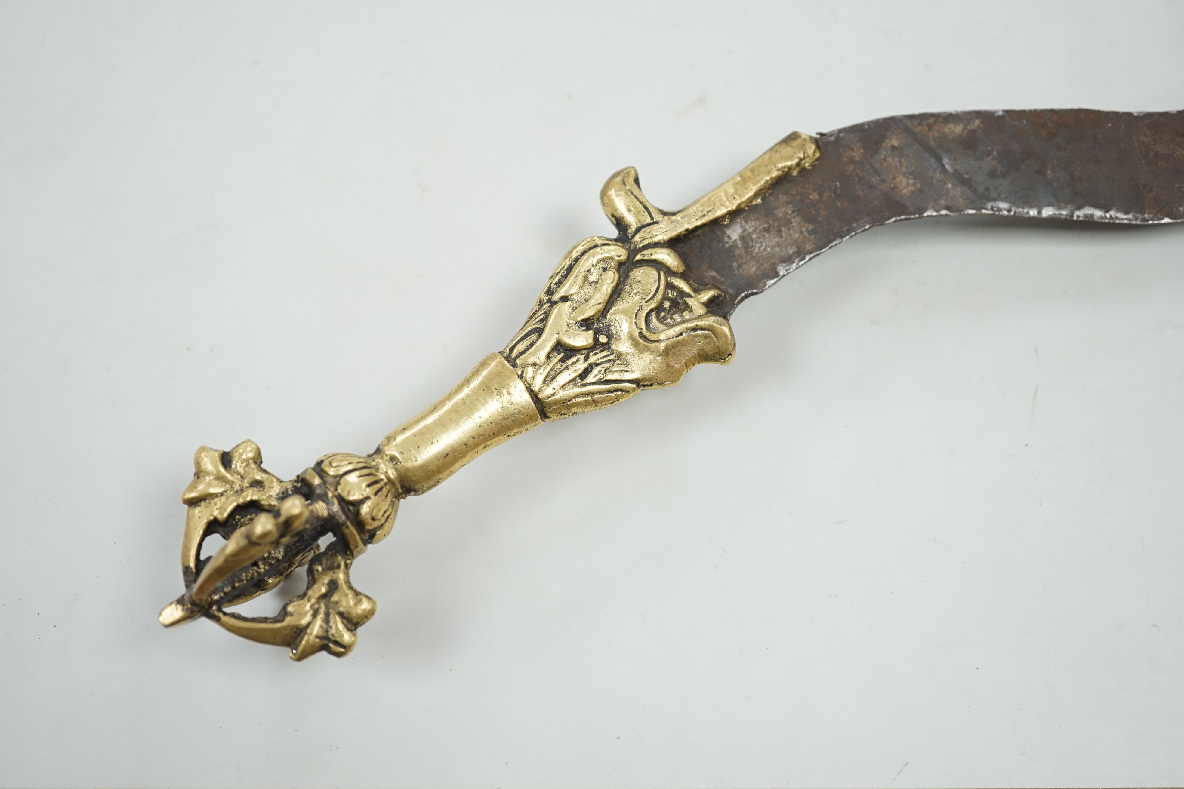 A Tibetan ornamental dagger, 39cm - Image 3 of 5