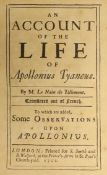 ° ° Le Nain de Tillemont, Louis-Sebastien - An Account of the Life of Apollonius Tyaneus. Translated