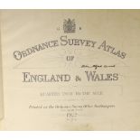 ° ° Ordnance Survey Atlas of England and Wales: quarter inch to the mile. engraved title and 24 d-