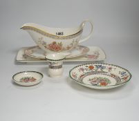 A Royal Doulton ‘Canton’ pattern tea and dinner service for eight and a small part set of Copeland