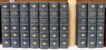 ° ° Austen, Jane - The Novels of Jane Austen, Winchester edition, 10 vols, 8vo, half green morocco