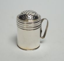 An early George III silver kitchen pepper, Richard Palmer I, London, 1767, 65mm, 68 grams.