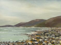 Liz McLaughlin, oil on board, 'Ballyvaughan Bay County Clare', signed and dated 1985, 30 x 40cm