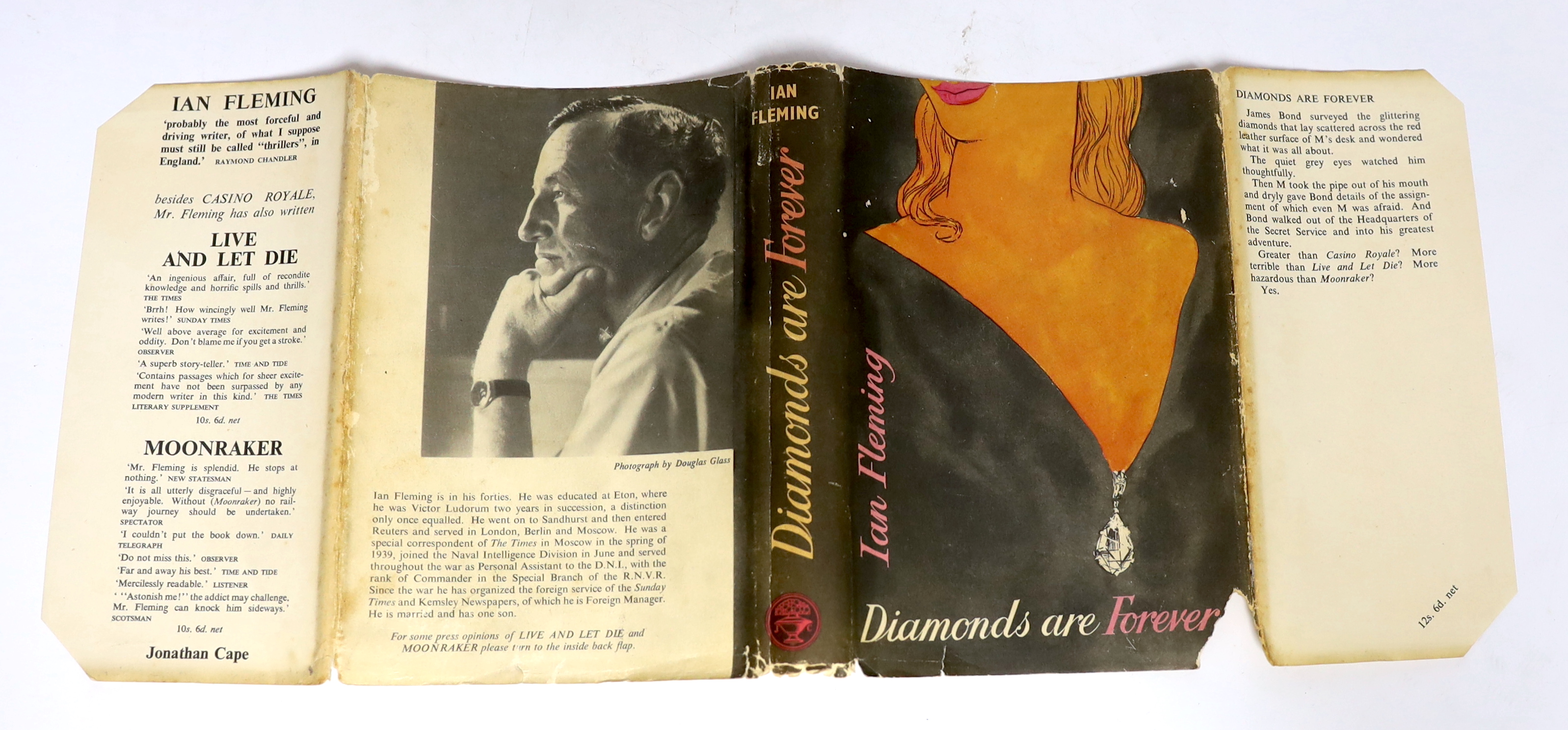 ° ° Fleming, Ian - Diamonds Are Forever, 1st edition, remainder copy, outside bound by others in - Image 2 of 9