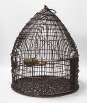 A Victorian bird cage, 50cm high