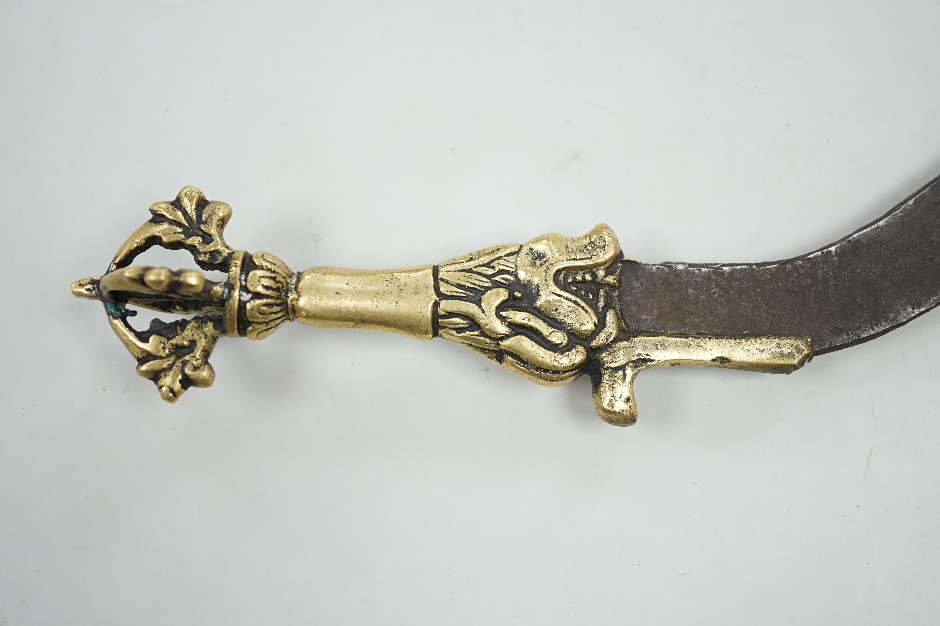 A Tibetan ornamental dagger, 39cm - Image 4 of 5