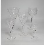 A quantity of Waterford Sheila pattern glasses