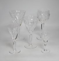 A quantity of Waterford Sheila pattern glasses