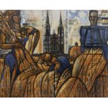 § § Marcel Gromaire (French, 1892-1971), limited edition print, numbered 73/200, Harvesters with a