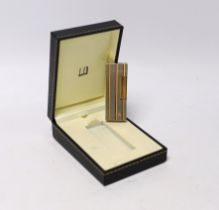 A cased Dunhill lighter