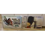 Two 1960's Shell Oil advertising posters, one with artwork by Ben Nicholson, both published by Royle