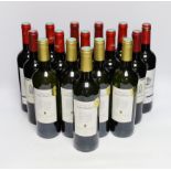 Sixteen bottles of wine including Terrasse de Naudinot 2017 and Le Grand Manoir Bordeaux 2020