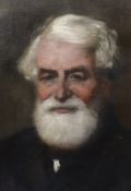 James Elder Christie (Scottish, 1847-1914), oil on canvas, Portrait of Richard Carte (1808-1891),