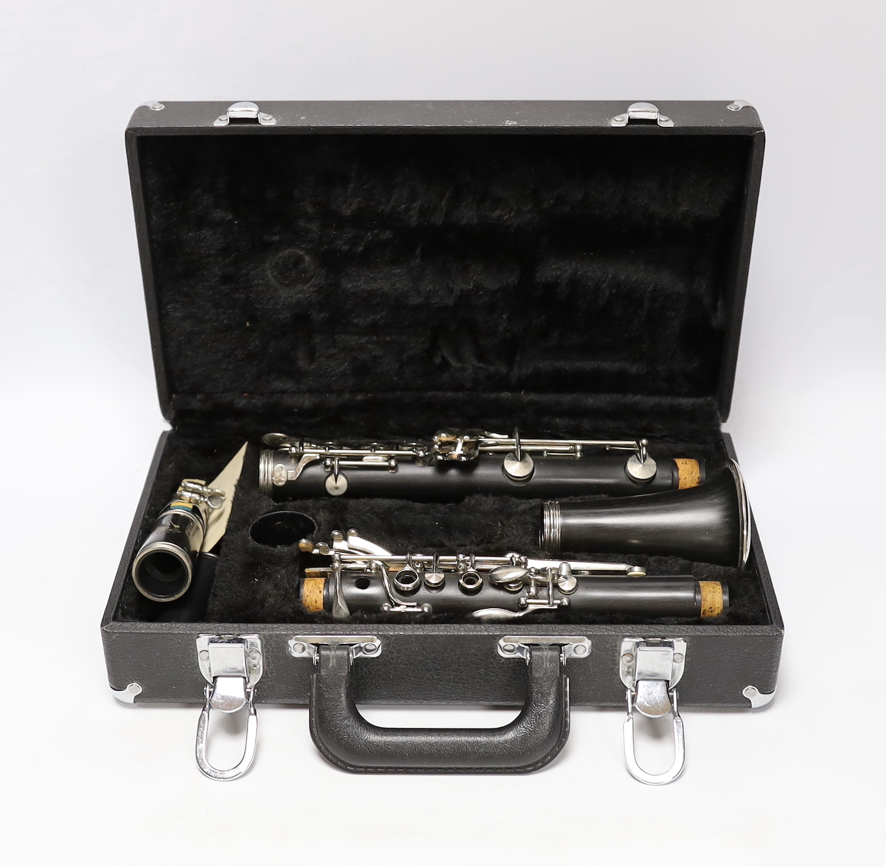 An Arbiter Pro Sound wooden bodied clarinet