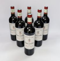 Six bottles of 2009 Chateau Moulin De La Rose Saint Juilen