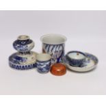 A small collection of various Chinese ceramics