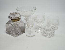 A Waterford cut crystal ‘’Colleen’’ pattern part suite of drinking glassware, together with a