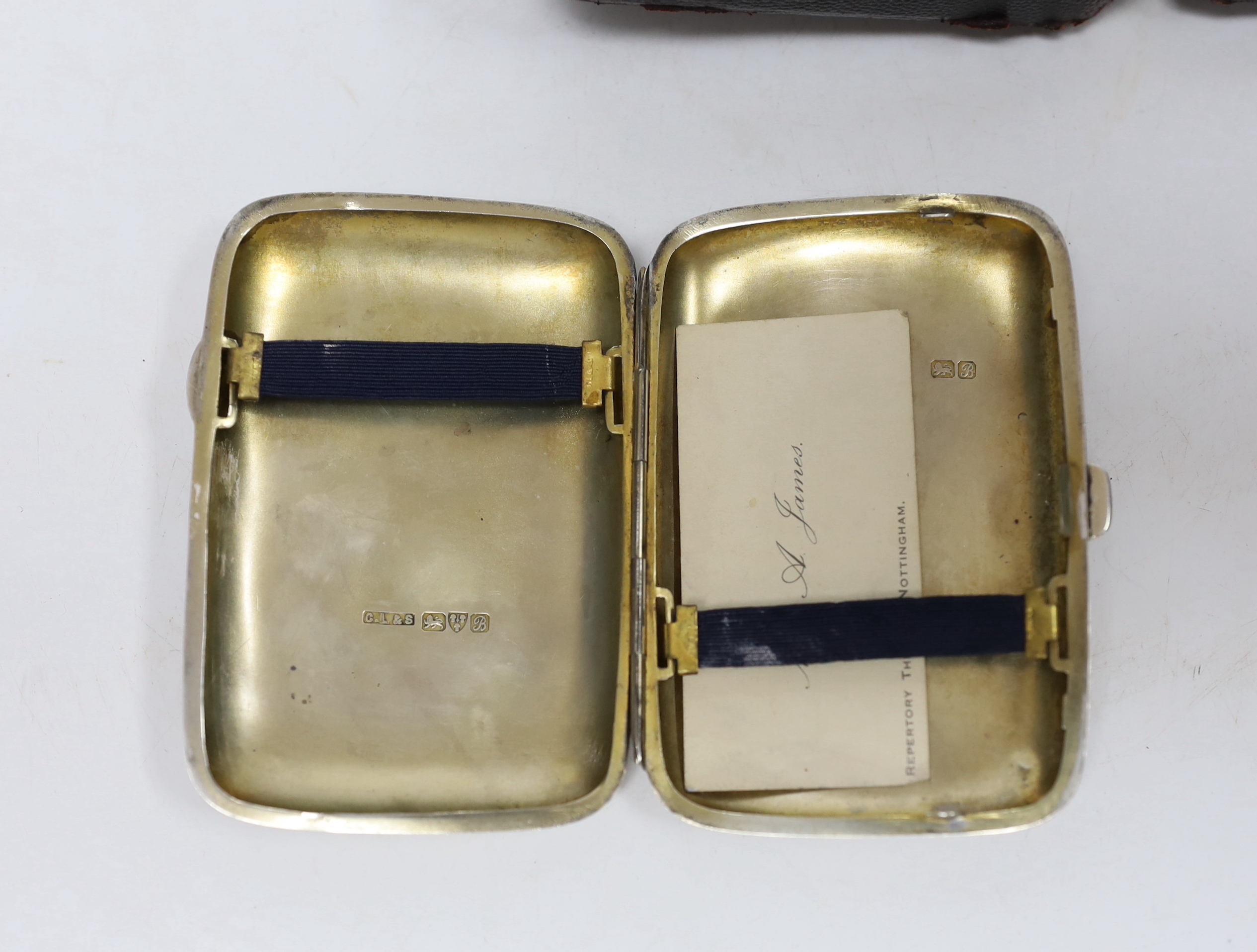 D’Oyly Carte interest; a cased silver cigarette case inscribed ‘To A.J. for hard work done from H. - Image 3 of 8