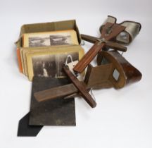 Two stereoscopic viewers and slides