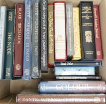 ° ° Seventeen Folio Society books, mainly arts and poetry related, including Lear, Complete