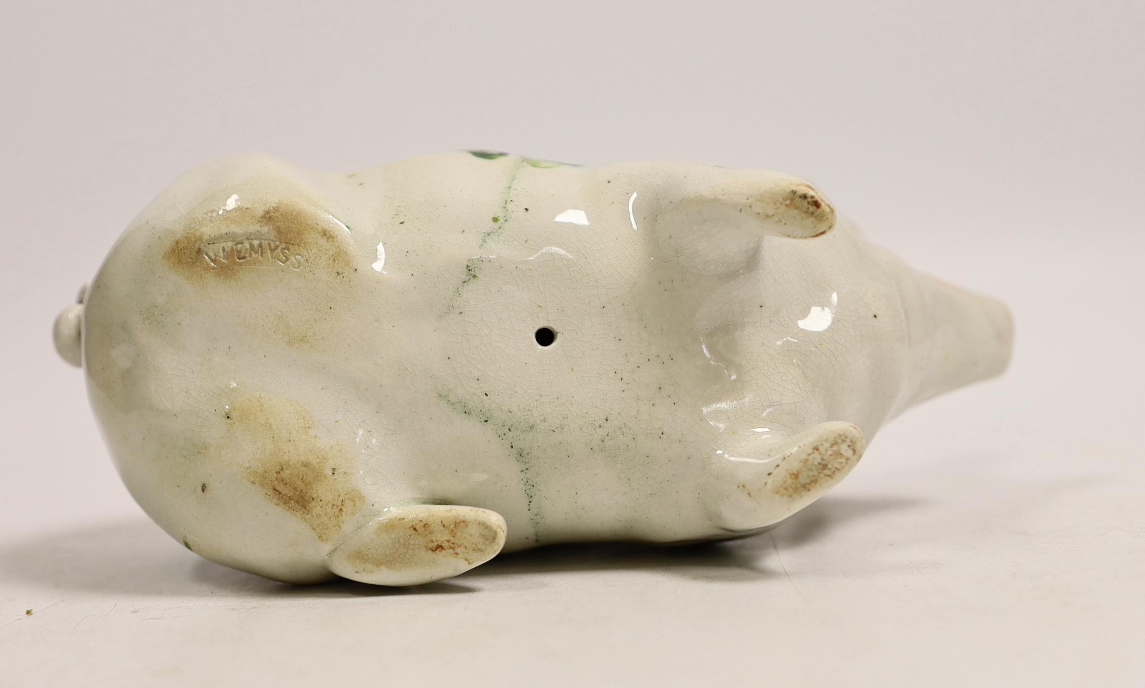 A Wemyss plain green clover pig, 15cm - Image 4 of 4