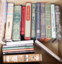 ° ° Thirty Folio Society books, mainly history and travel related, including Richard Fortey, Life;