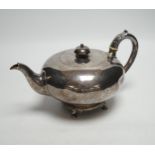 A William IV squat circular silver teapot, Robert Garrard II, London, 1832, gross weight 25.5oz