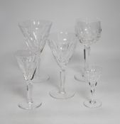 A quantity of Waterford Sheila pattern glasses
