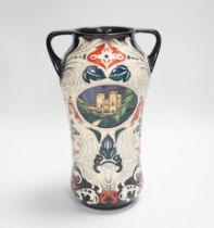 A Moorcroft ‘Windsor Castle’ trial vase by Paul Hilditch, 25.5cm
