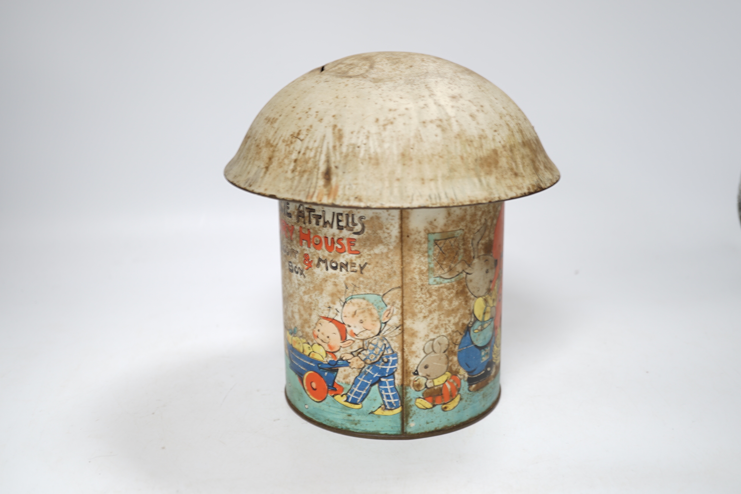 A Lucie Attwell 'mushroom' money box, 19cm - Image 2 of 6