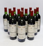 Eleven bottles Mouton Cadet Bordeaux 1982 and one 1986