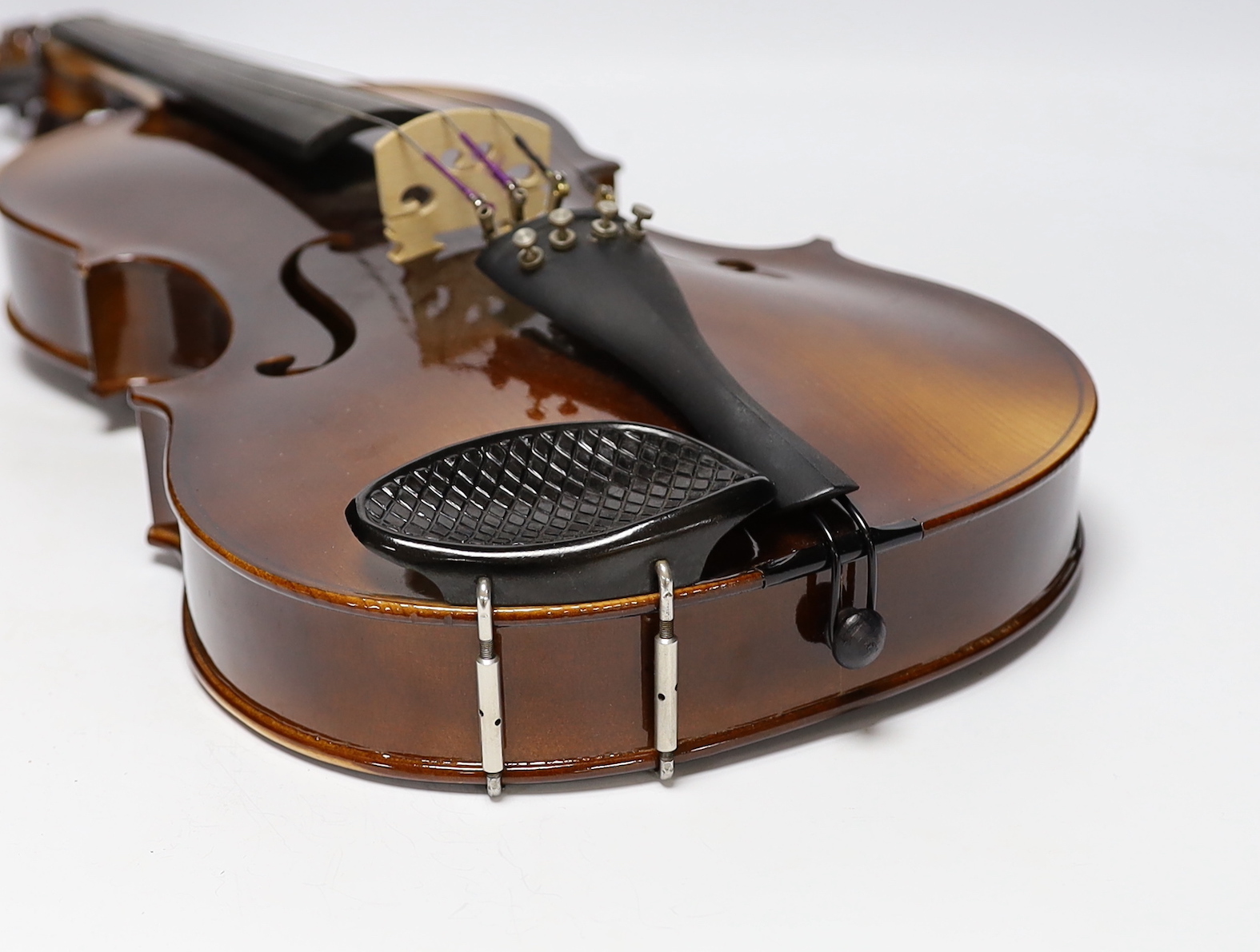 A cased Rosetti viola ‘Stradivarius Model’, and cover, viola 65cm long - Image 10 of 13