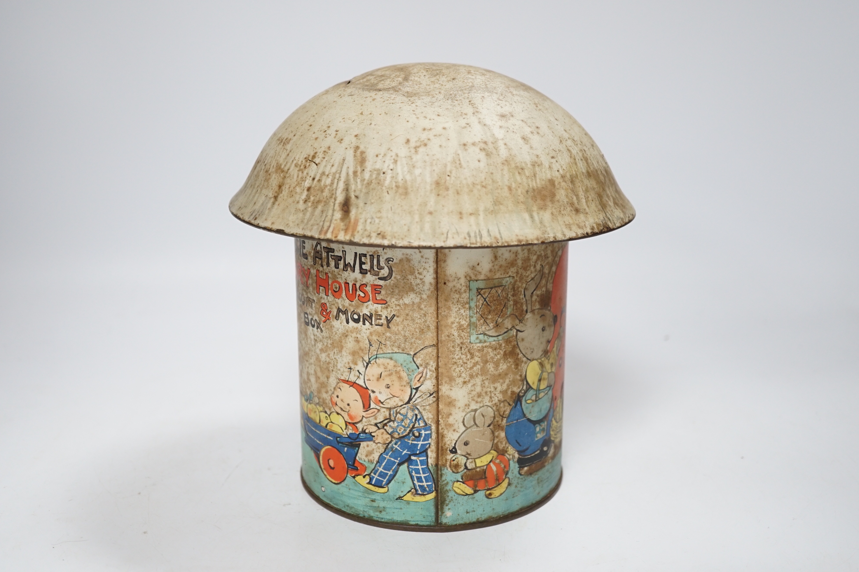 A Lucie Attwell 'mushroom' money box, 19cm - Image 3 of 6
