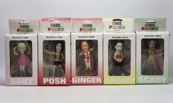 A full set of boxed Girl Power Spice Girls figures, 14cm (5)