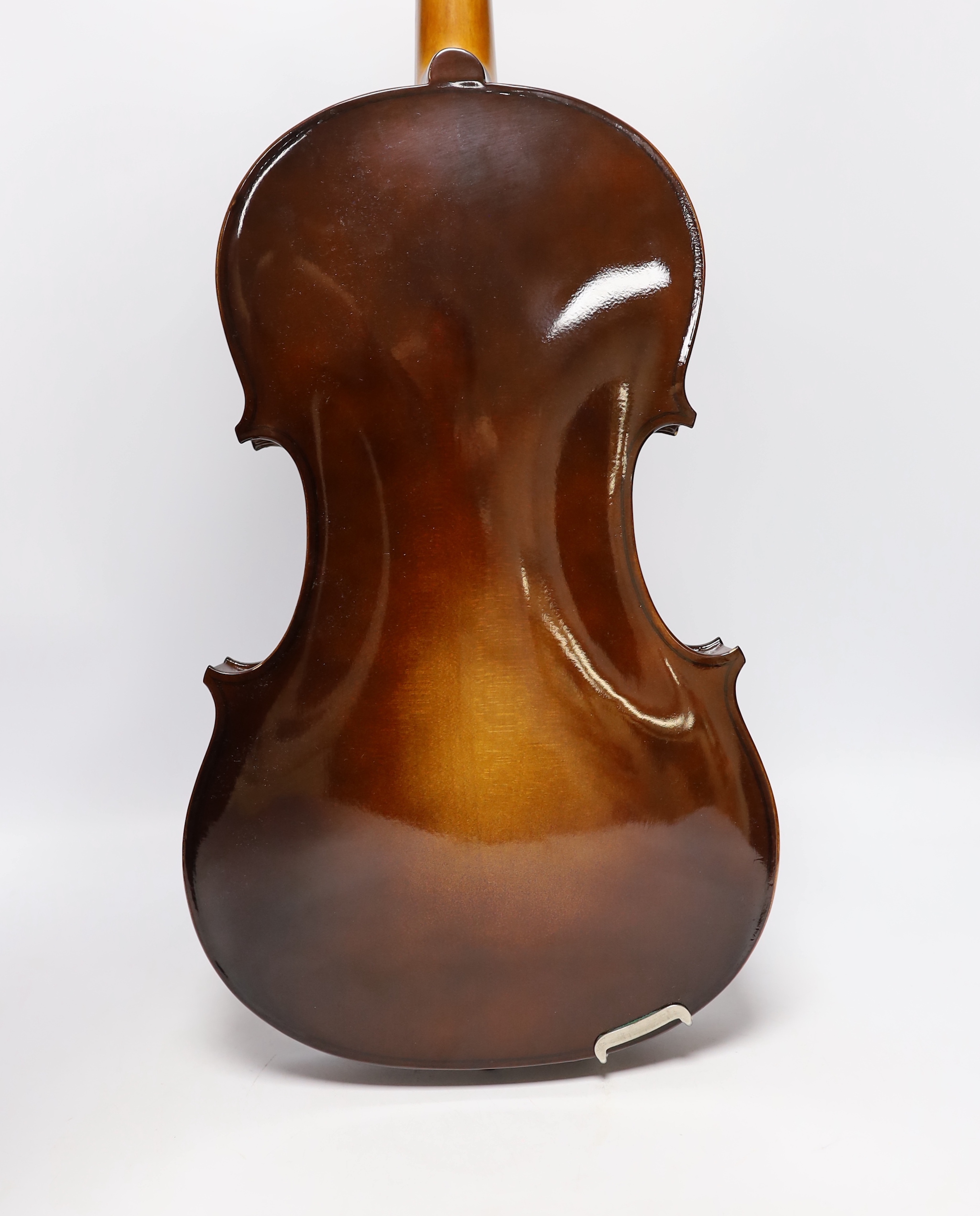 A cased Rosetti viola ‘Stradivarius Model’, and cover, viola 65cm long - Image 5 of 13