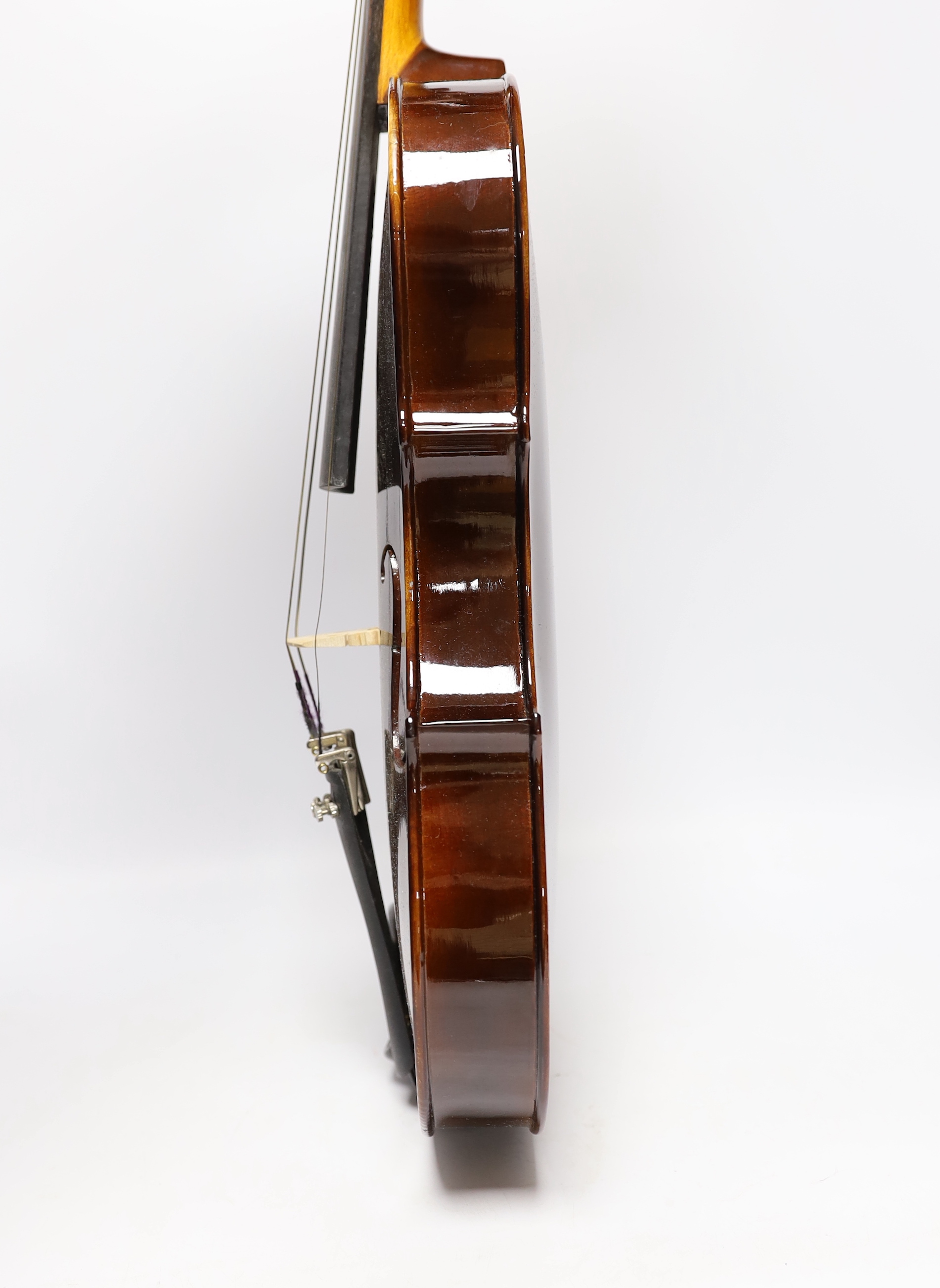 A cased Rosetti viola ‘Stradivarius Model’, and cover, viola 65cm long - Image 6 of 13