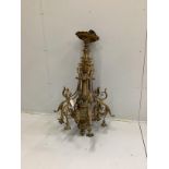 A large French ormolu electrolier, height 116cm