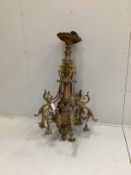 A large French ormolu electrolier, height 116cm